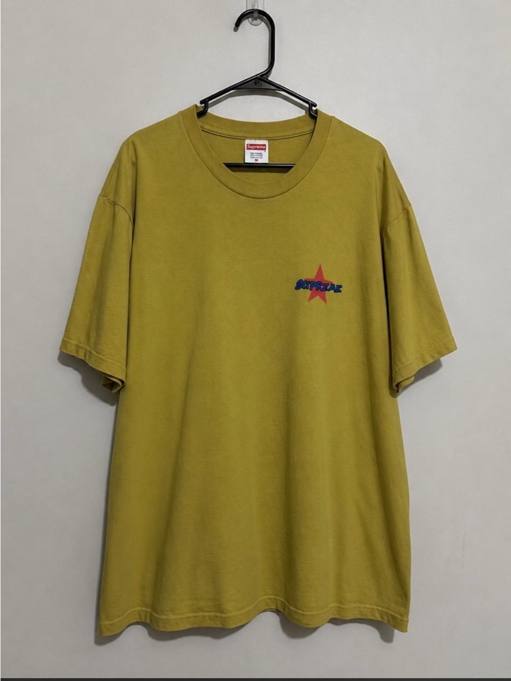 vintage Supreme Olive-Toned Star Logo Short Sleeve Tee